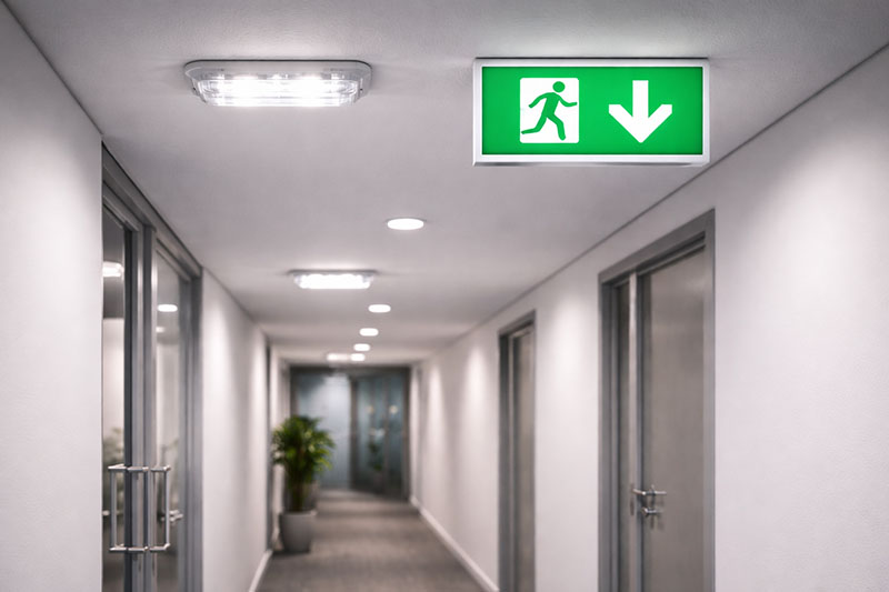 Emergency lighting installation and maintenance for safe evacuation - J.C. Bullock & Son Ltd